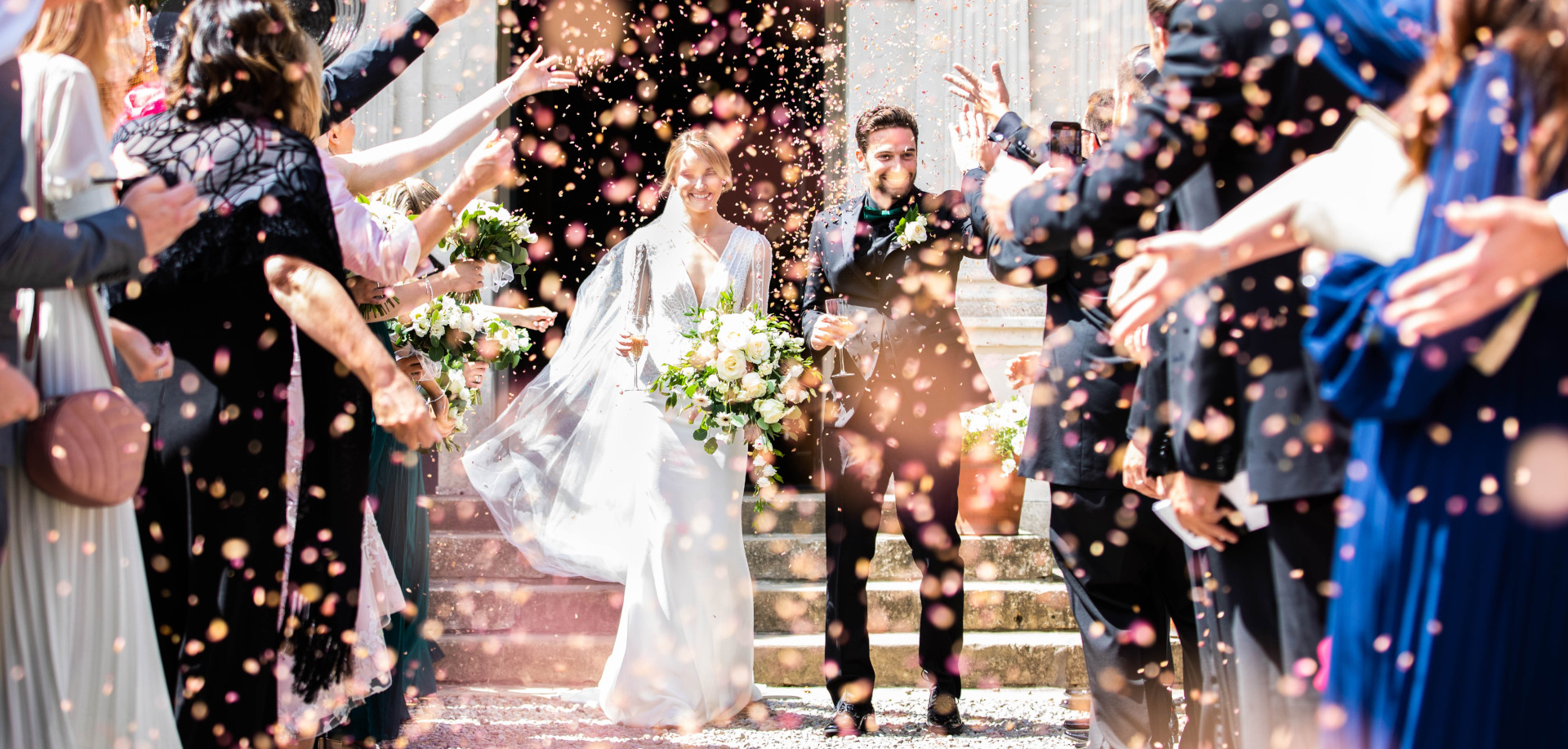 Confetti - Peter Rollings Photography, weddings, family portraits, studio and professional